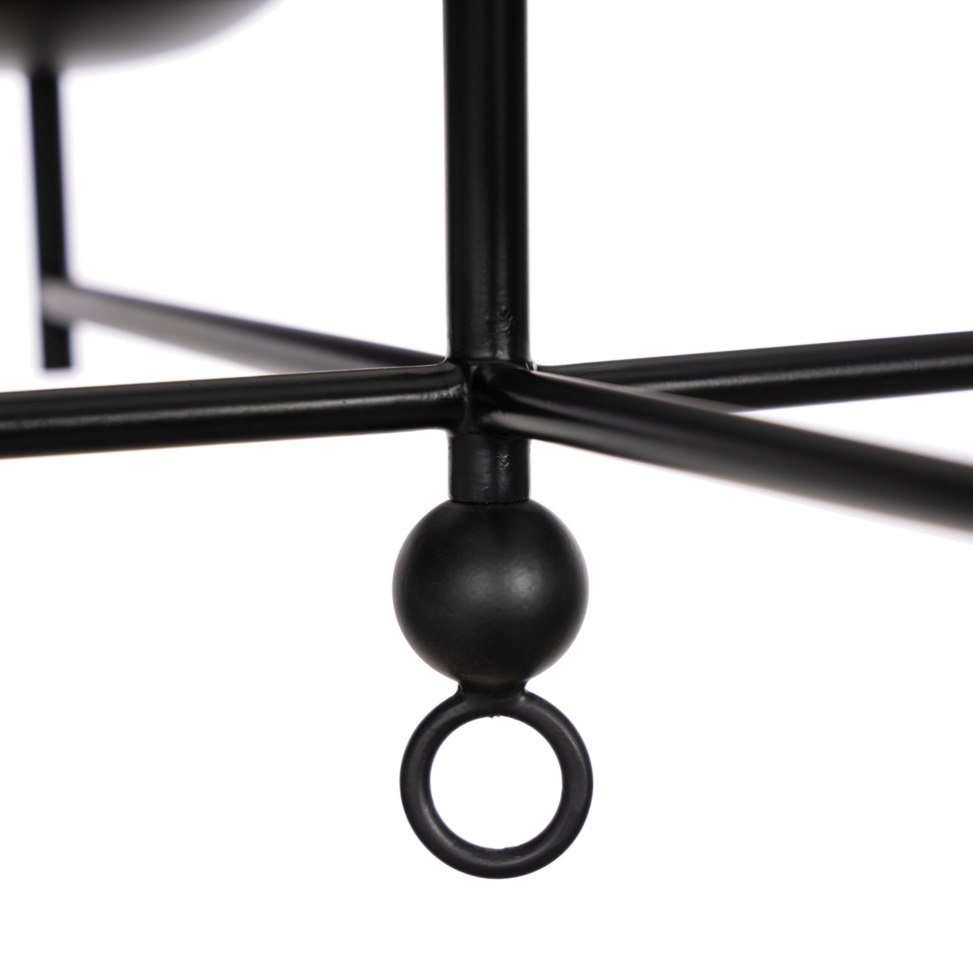 Billie Chandelier metal up close