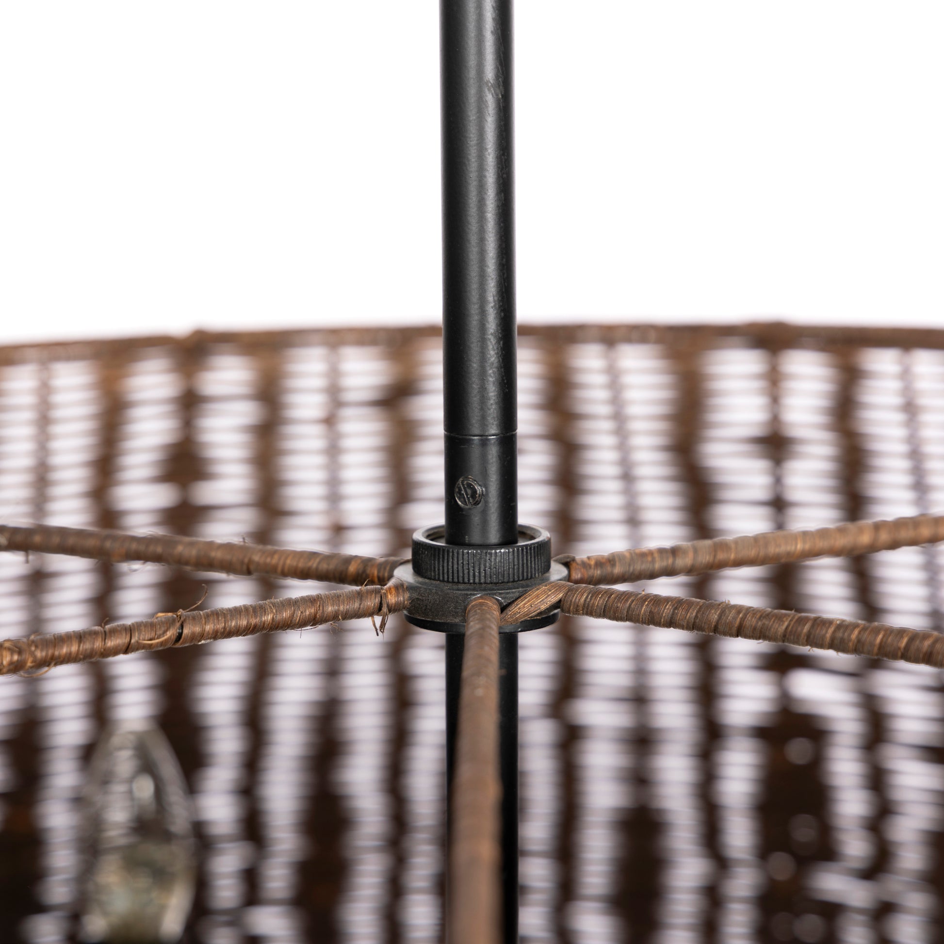Billie Chandelier metal up close