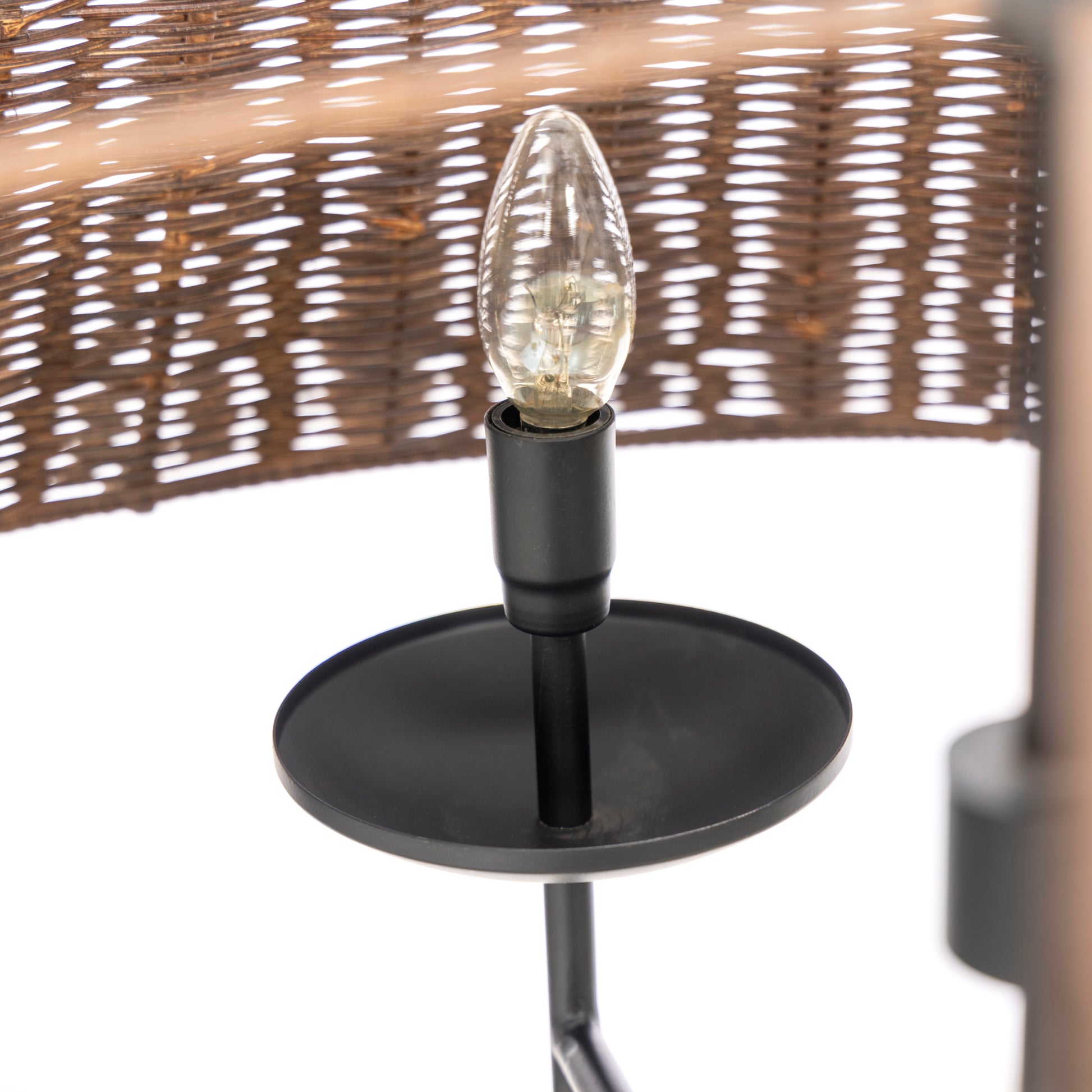 Billie Chandelier lightbulb up close