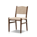 Maris Outdoor Dining Chair in Stained Saddle Brown angled view