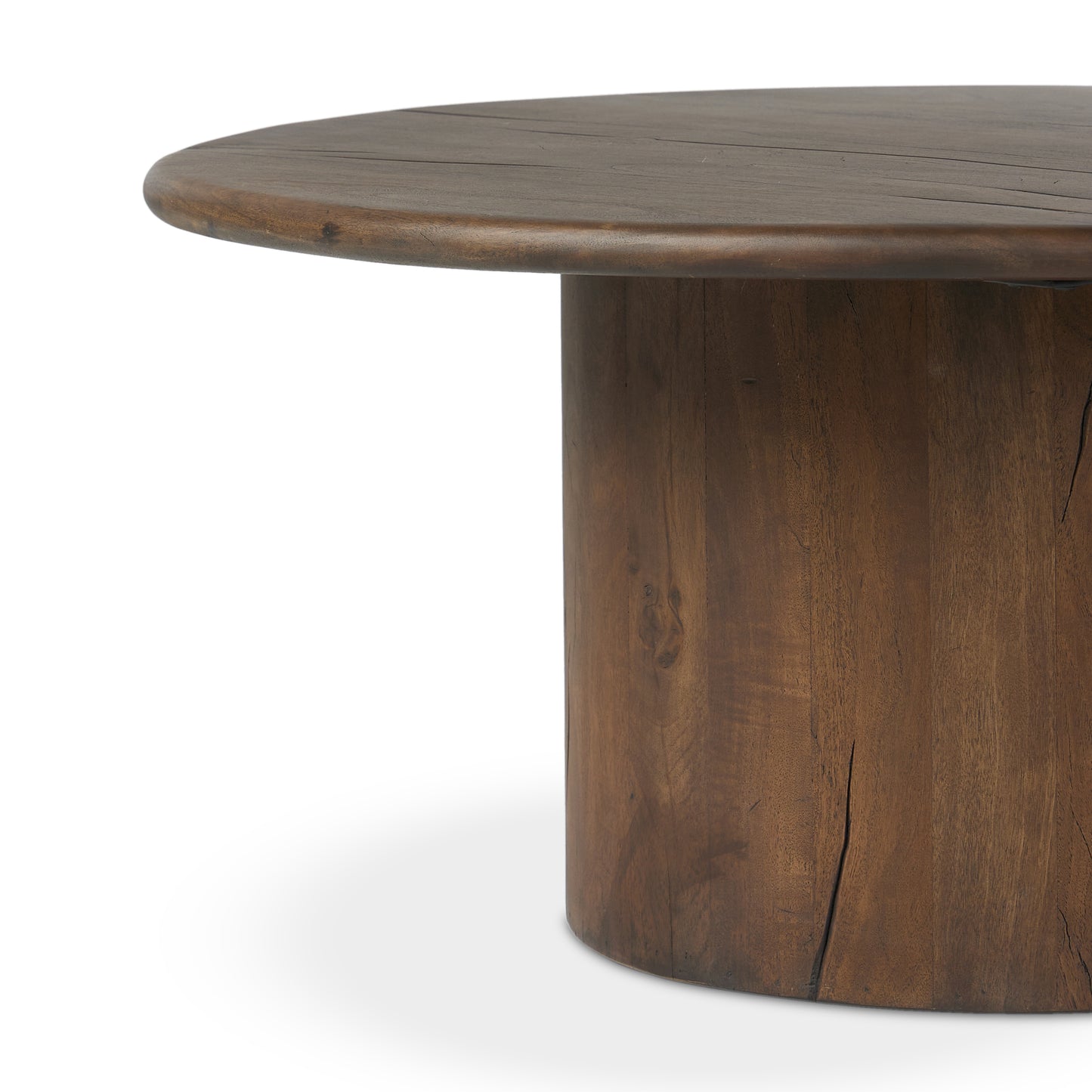 Small Matteo Wood Coffee Table from side