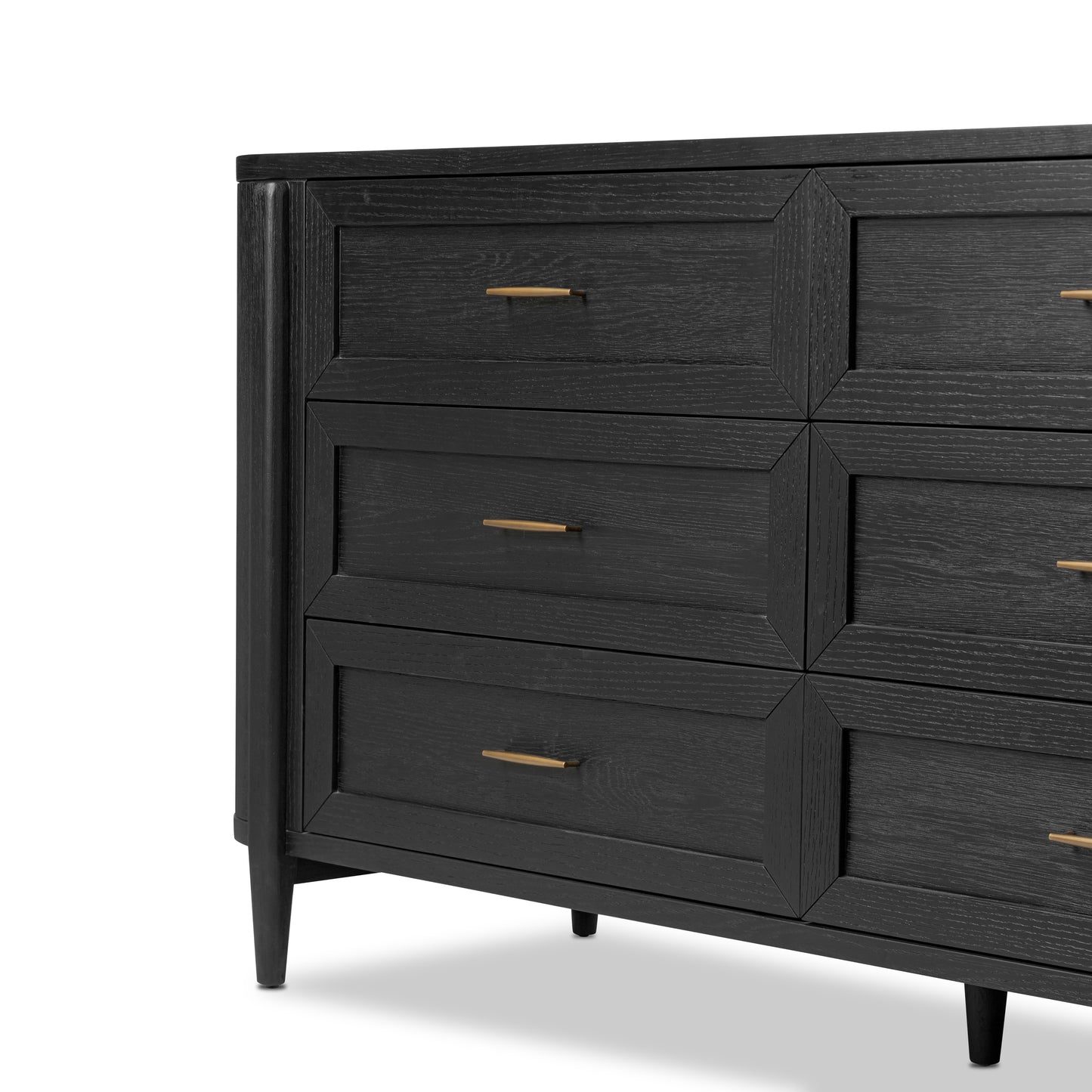 Belmont 6 Drawer Dresser front up close