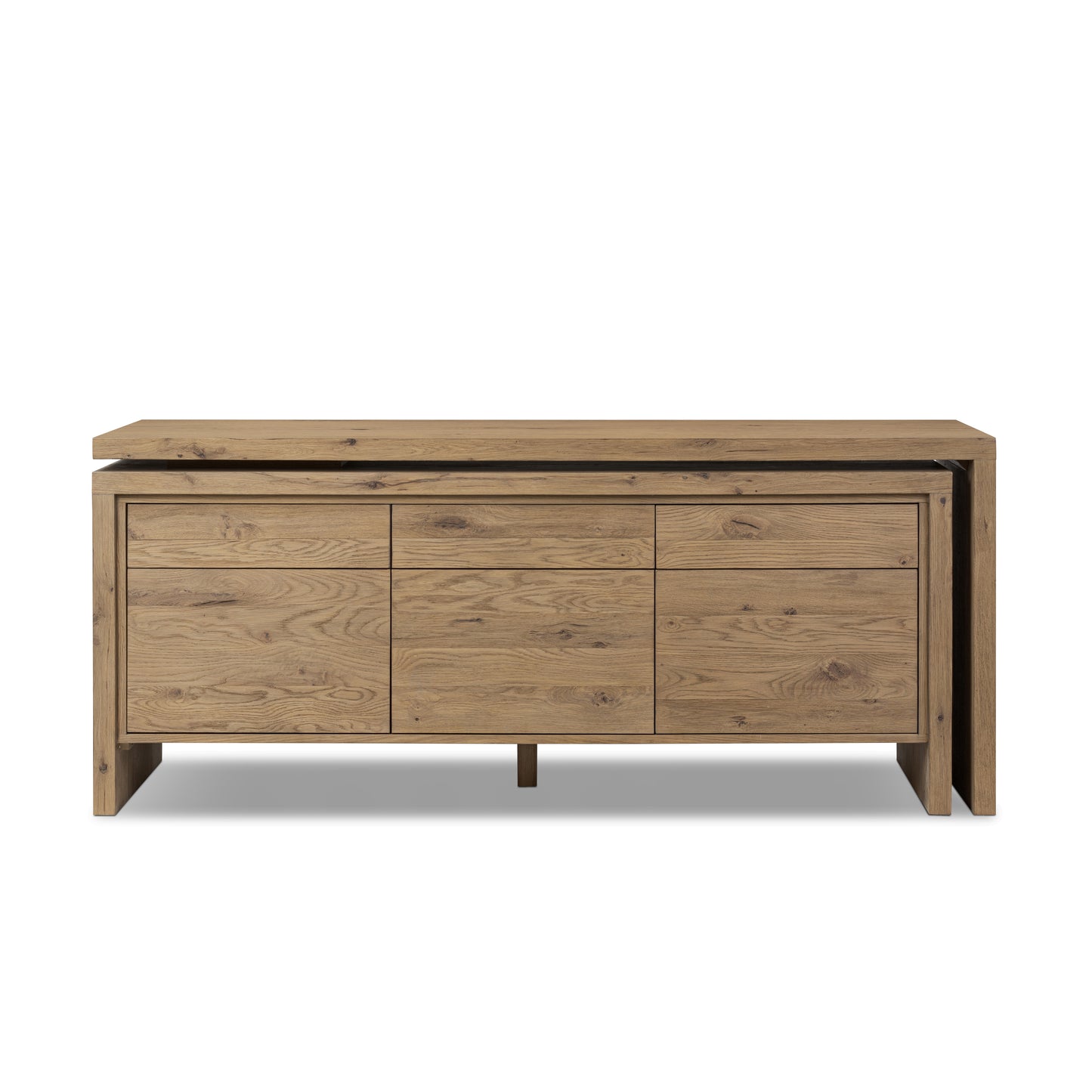 Joanne Rotating Desk shown compacted