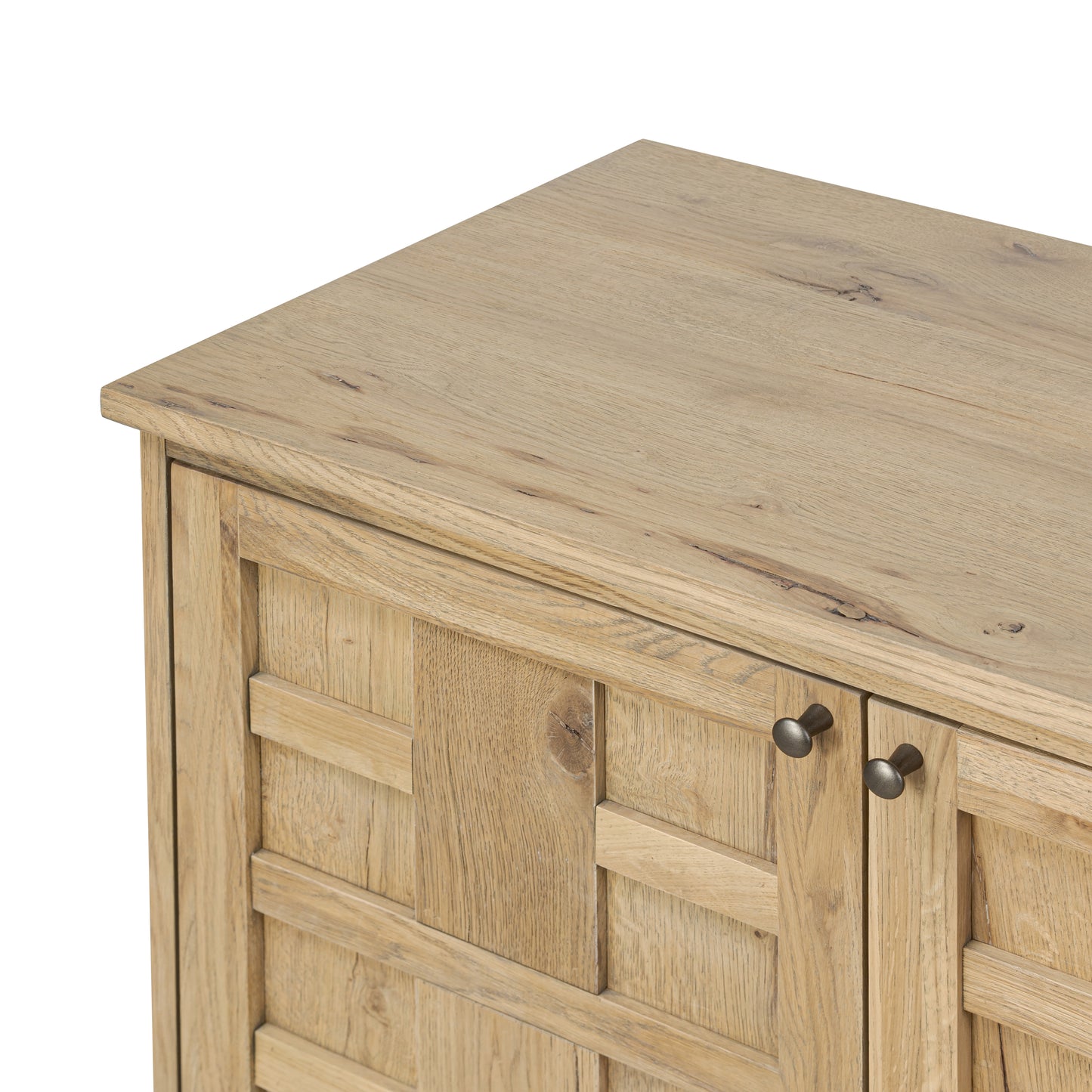 Cara Media Console tabletop and cabinet front