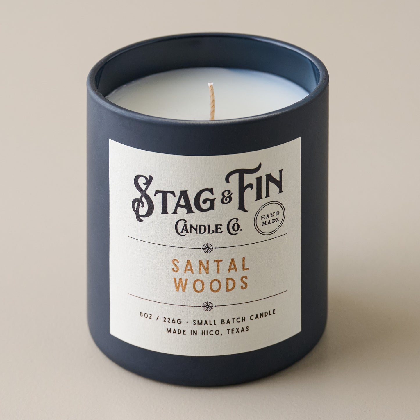 Stag and Fin Santal Woods Candle