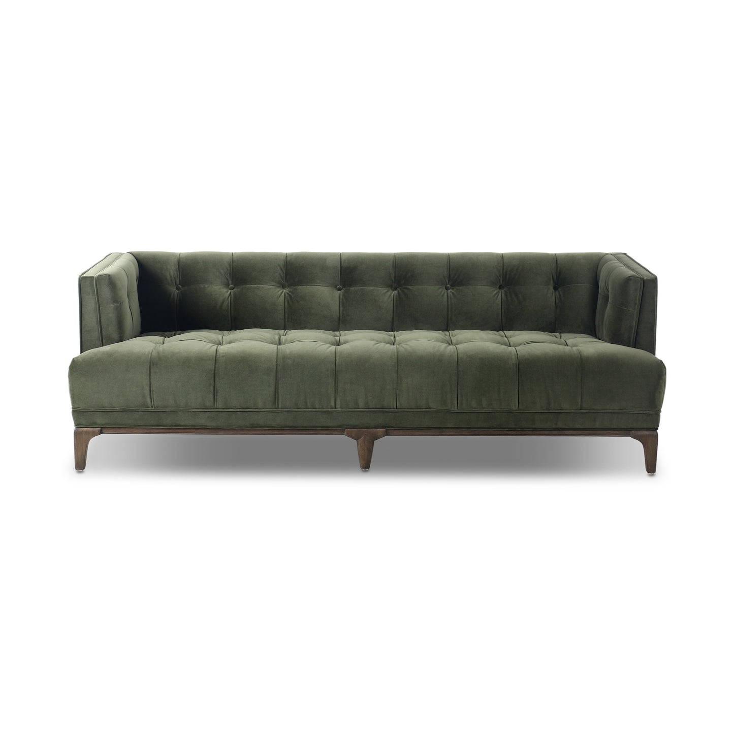 78" Sapphire Olive Venvet Elsie Sofa