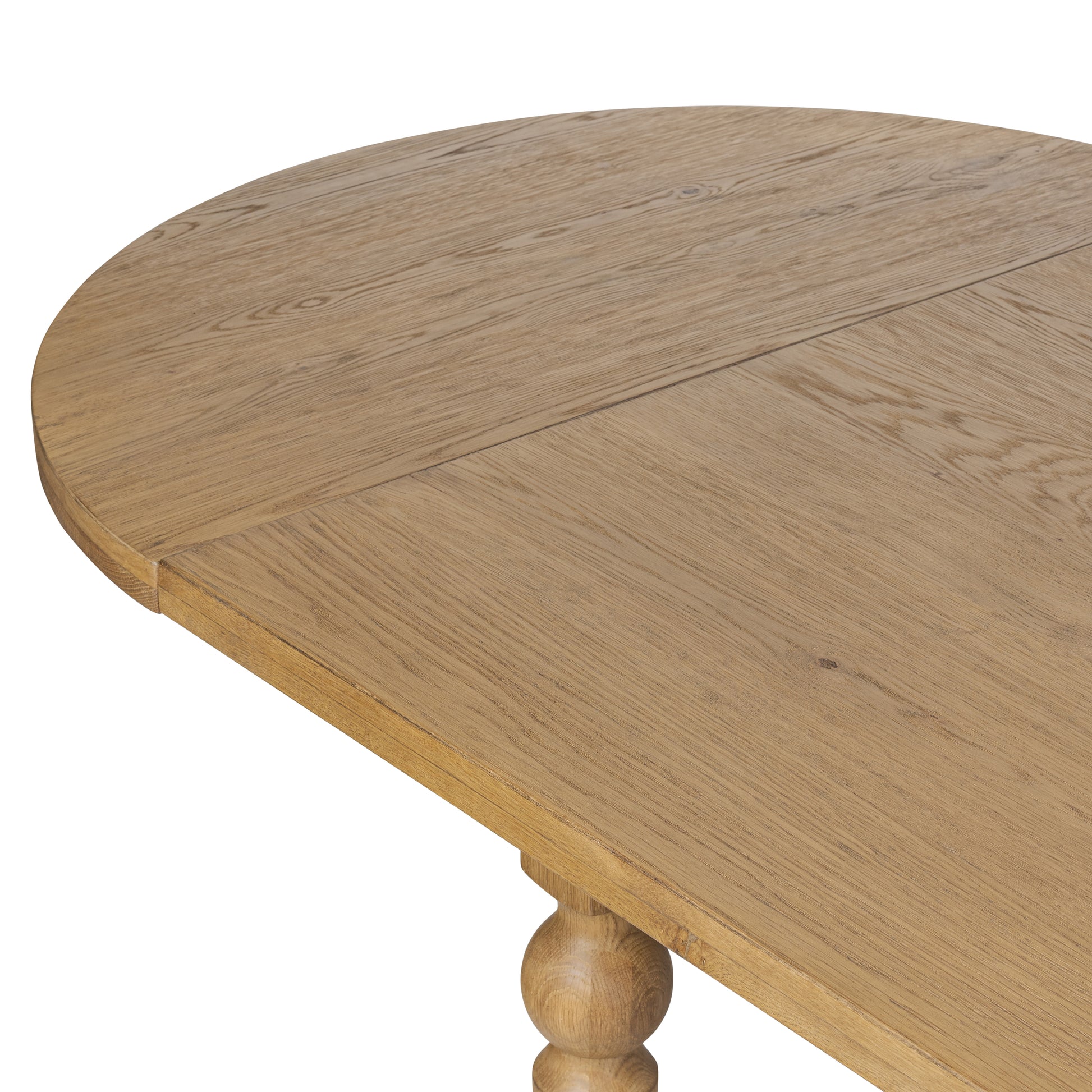 Beau Oval Extension Dining Table extended close up