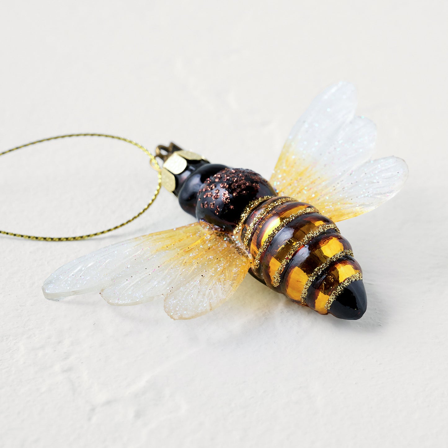 Bumblebee Ornament up close