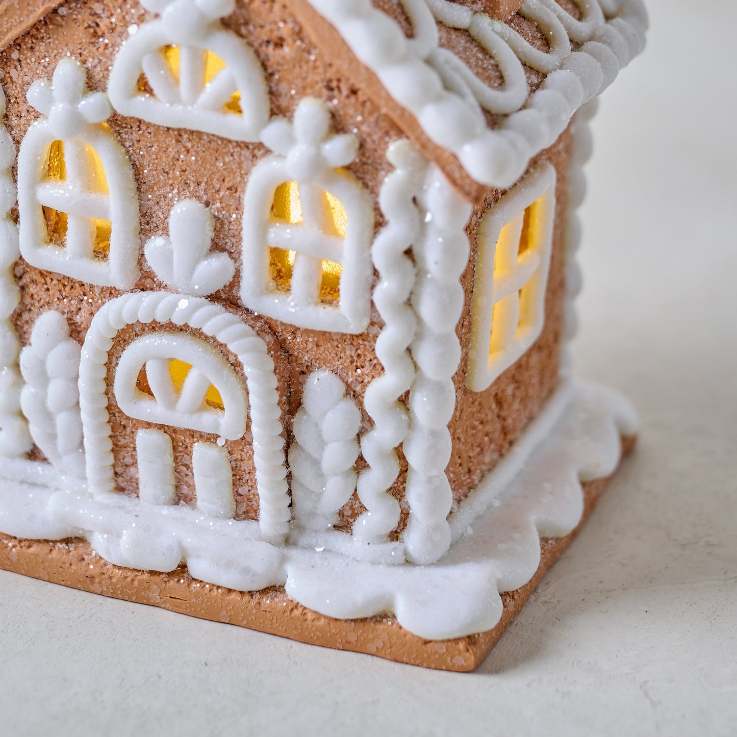 House Gingerbread House Ornament up close