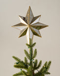 Gold Mercury Star Tree Topper shown on tree