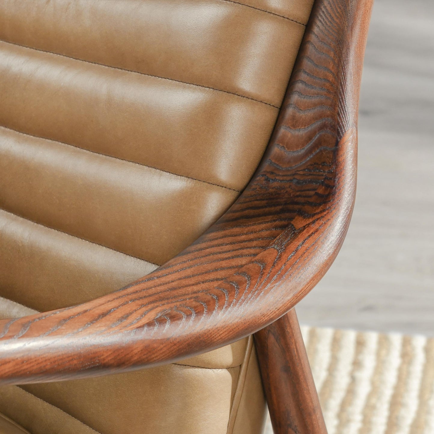 Holland Channel Stitch Chair up close