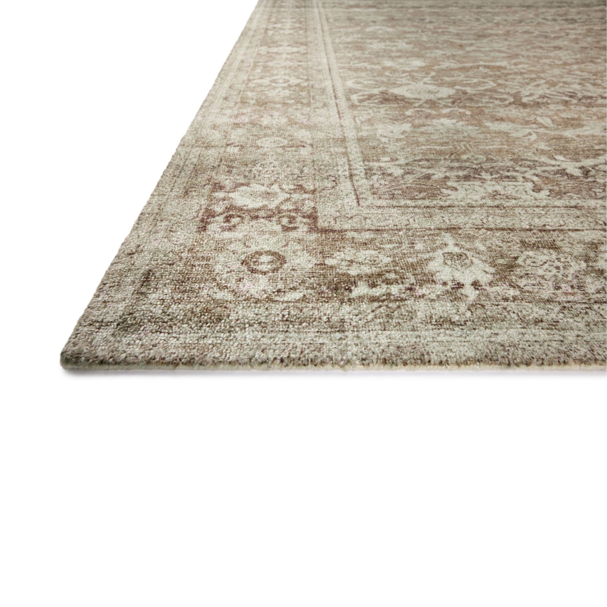 Wimberly Bark Ivory  Rug corner up close