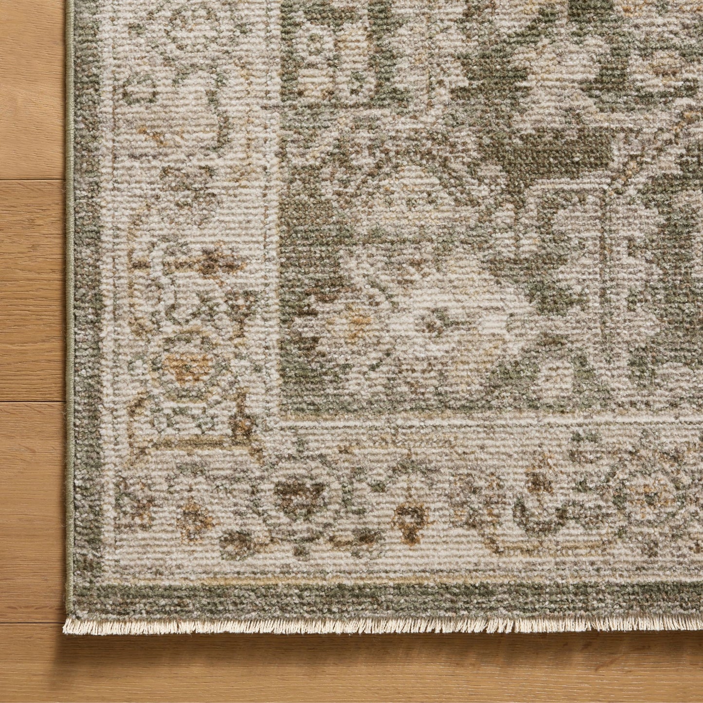 Pace Forrest Natural Rug corner shown from above