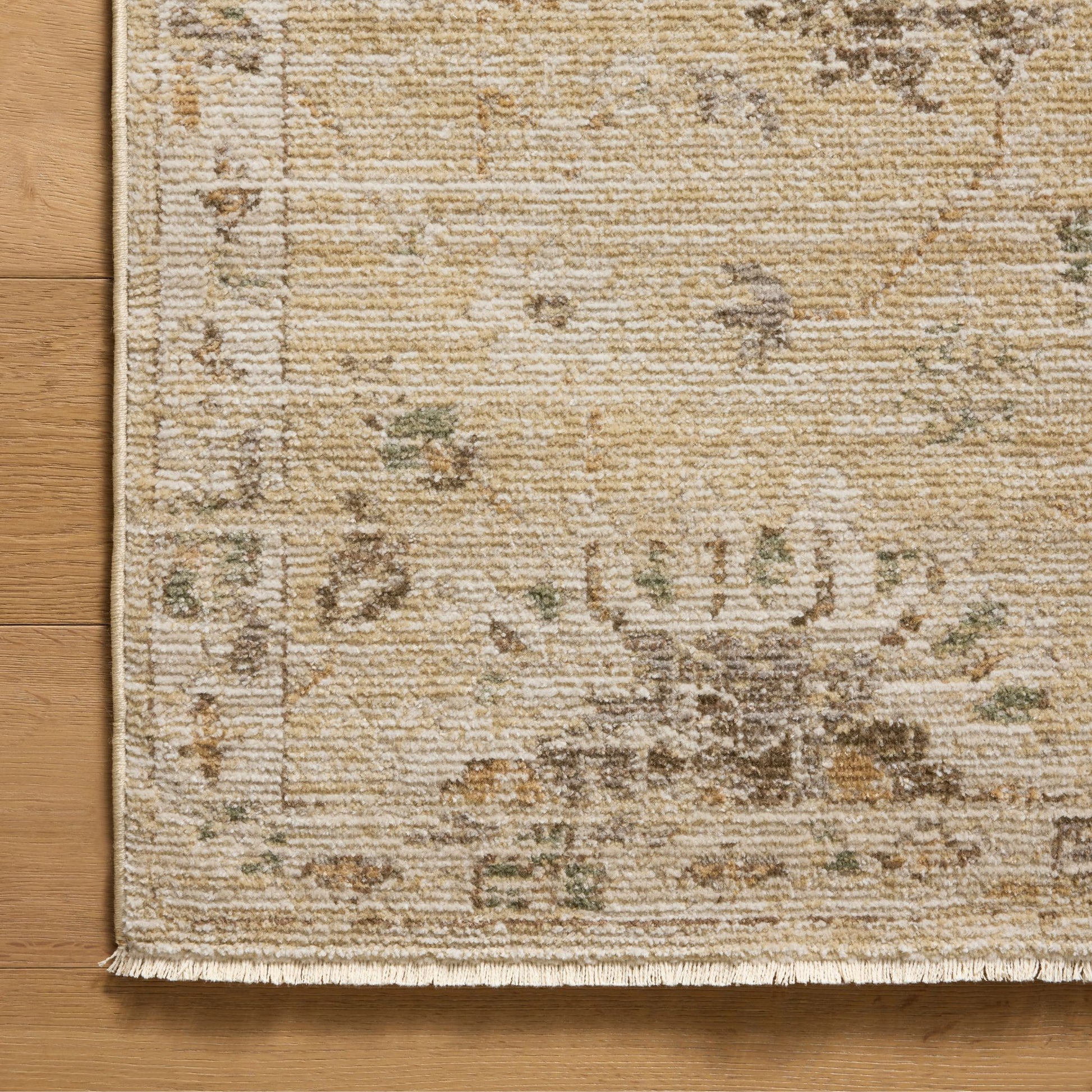 Pace Apricot Multi Rug corner shown from above