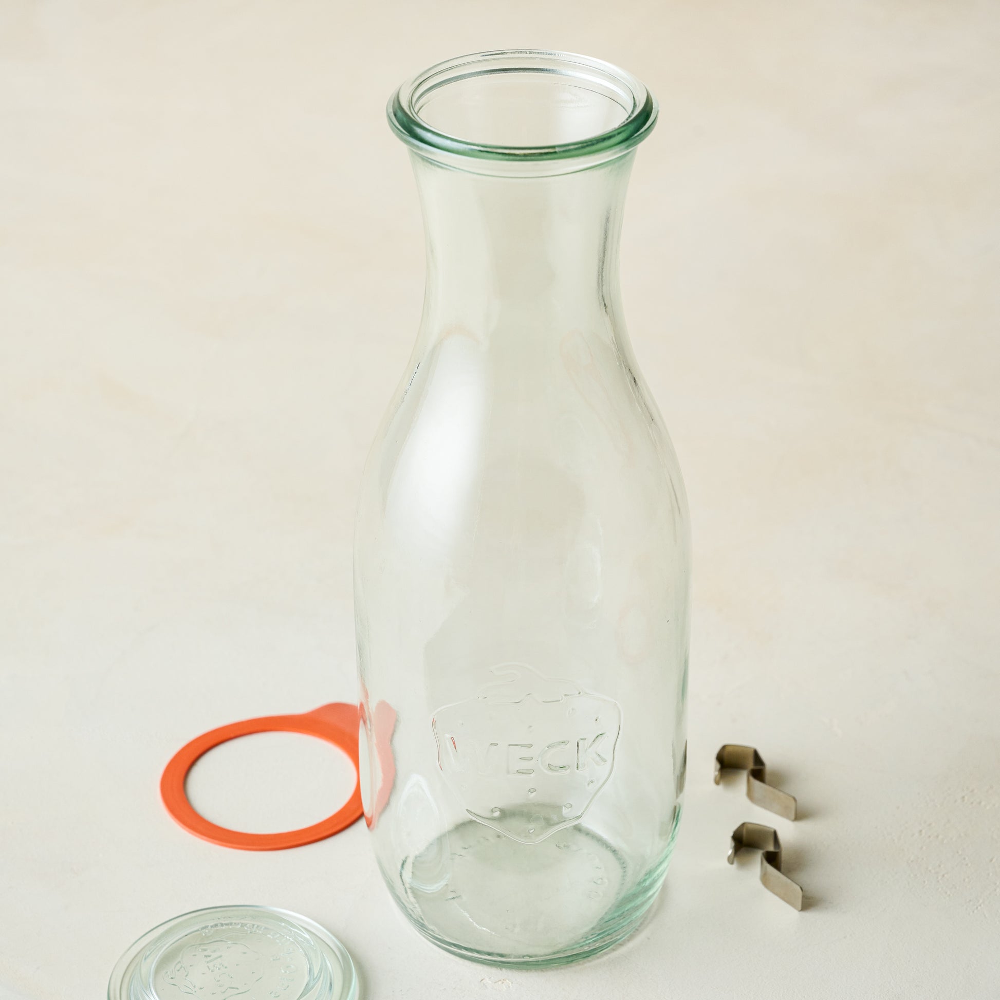 Weck 766 1 L Juice Jar top removed