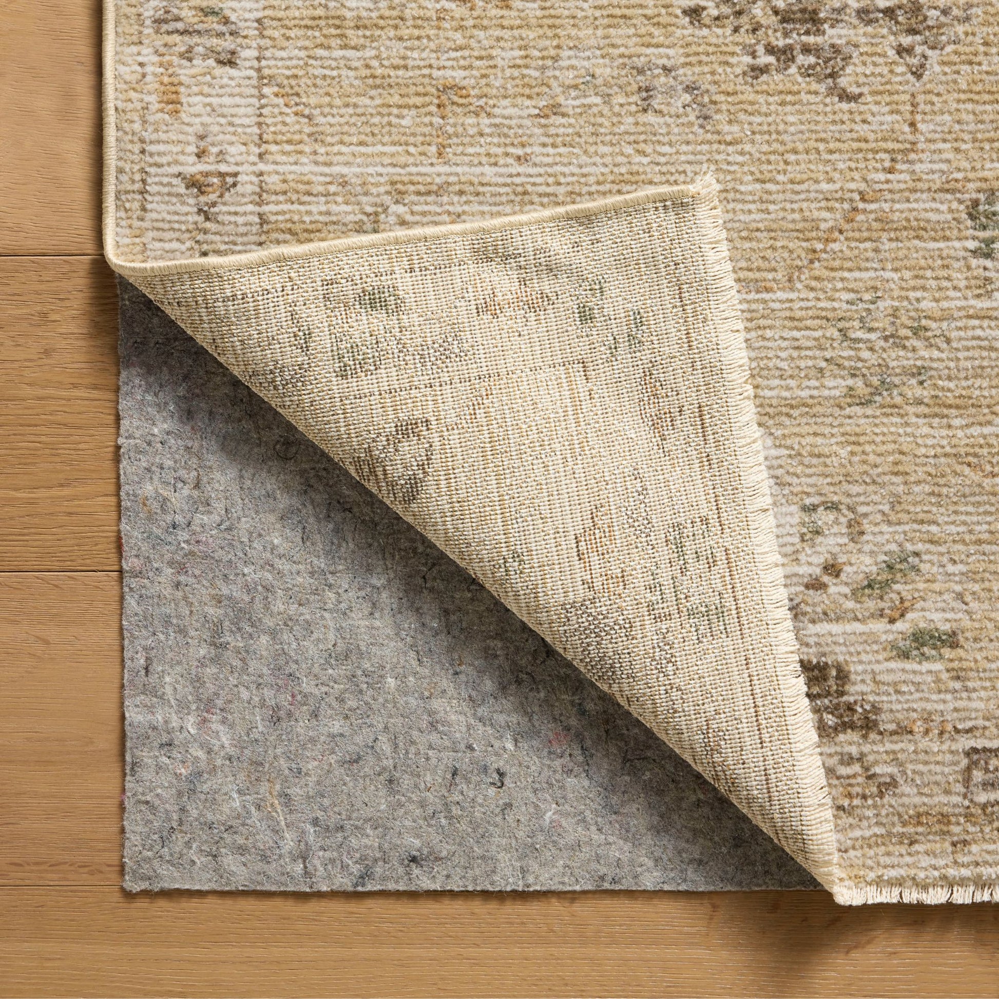 Pace Apricot Multi Rug corner shown flipped