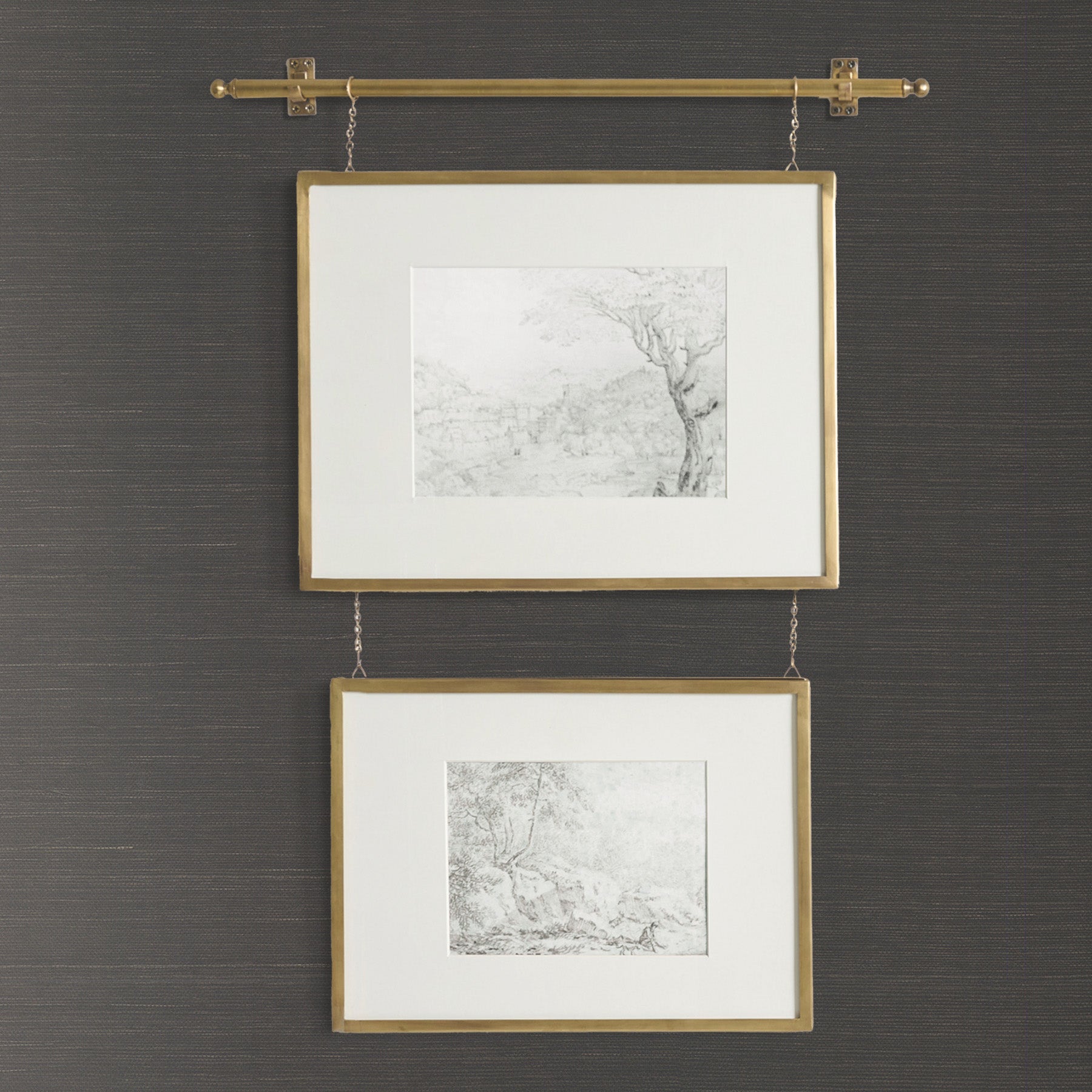 Grasscloth Sisal wallpaper shown on wall