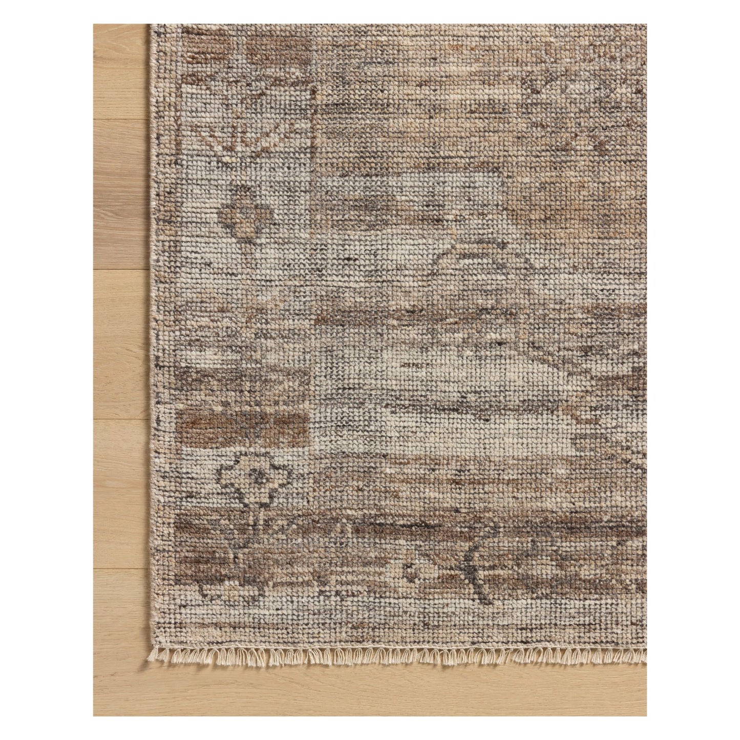 Abigail Mocha Smoke Rug corner