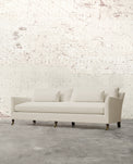 Alfie 97" Bench Sofa with Brass Casters