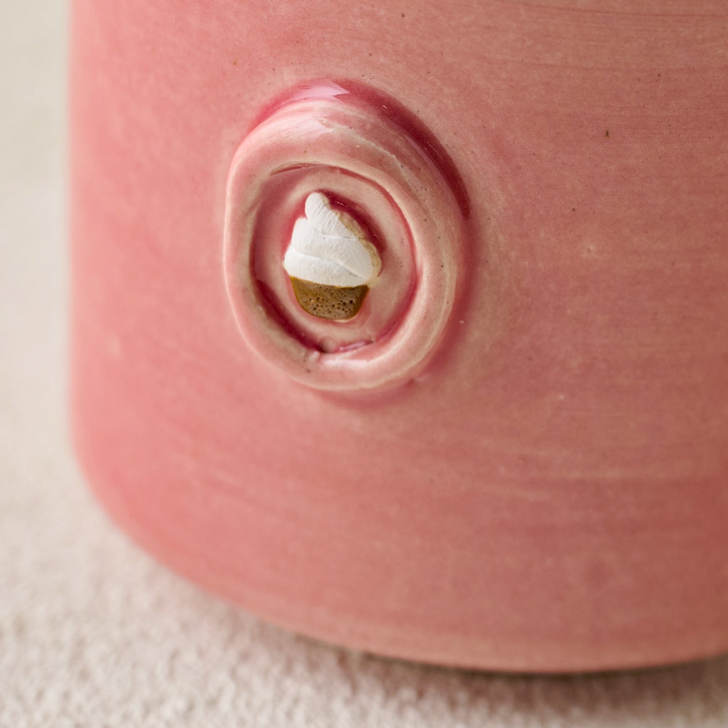 Black Oak Silos Baking Co Cupcake Mug up close