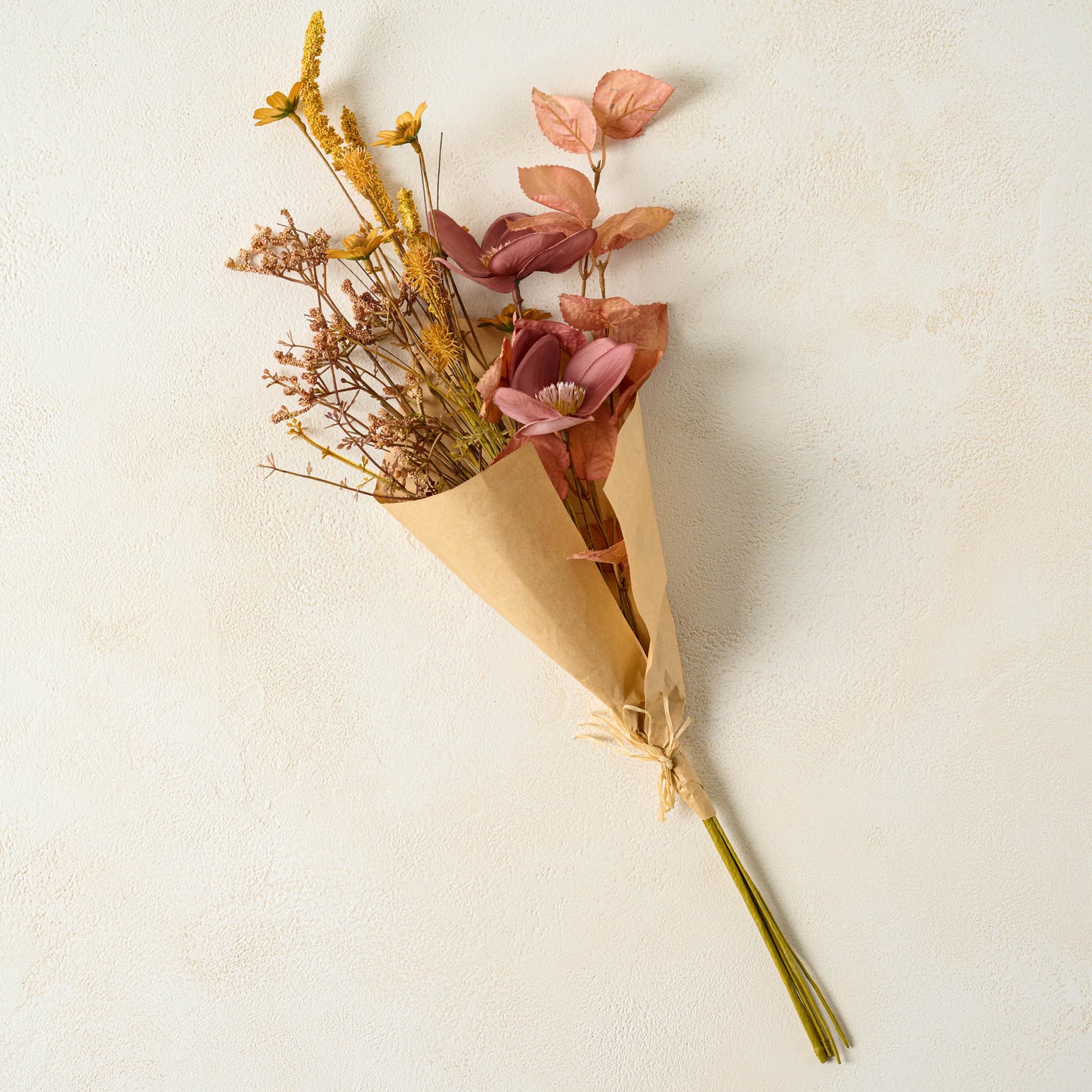Harvest Bouquet in brown bouquet wrapping