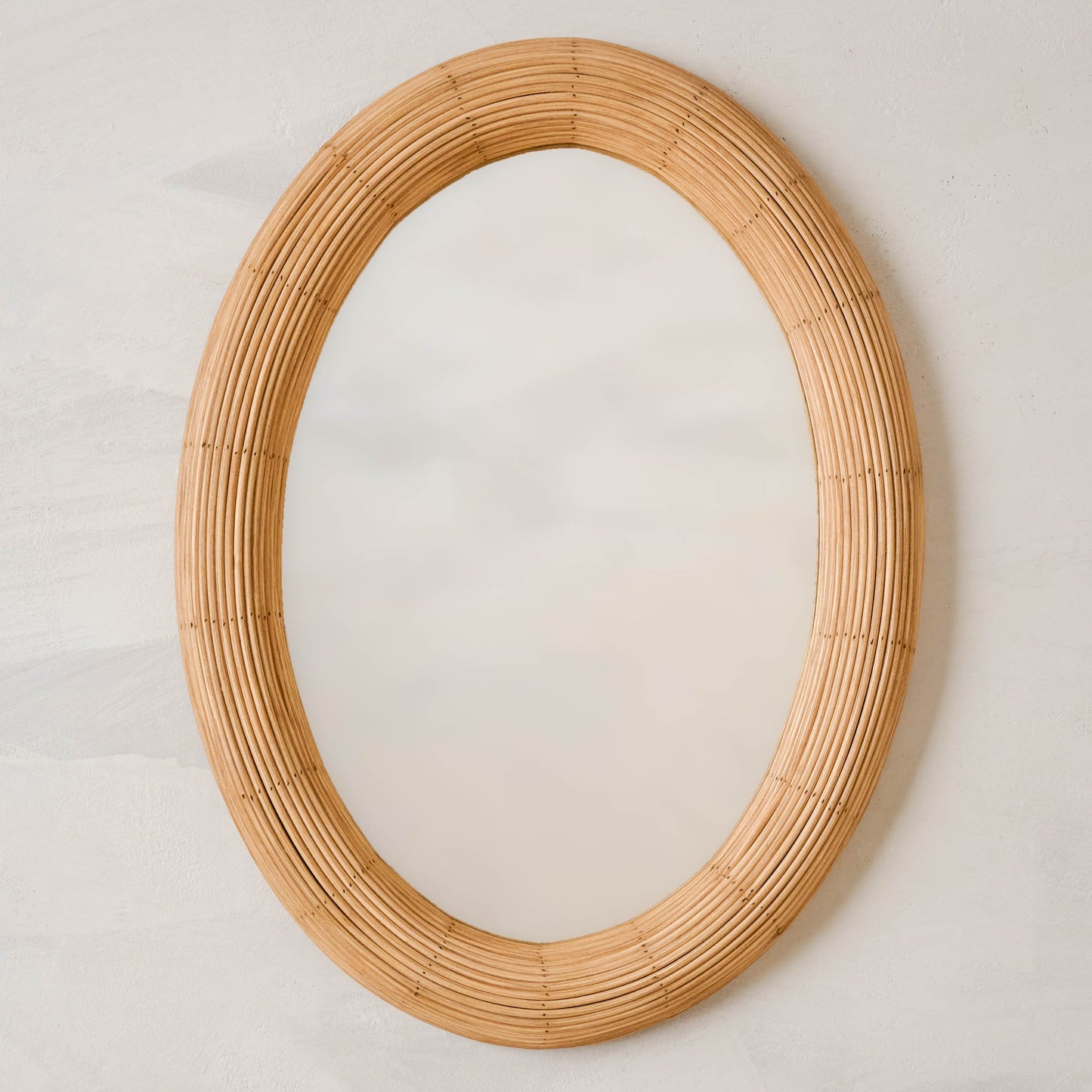 Millie Oval Rattan Mirror