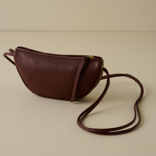 Brown Half Moon Bag