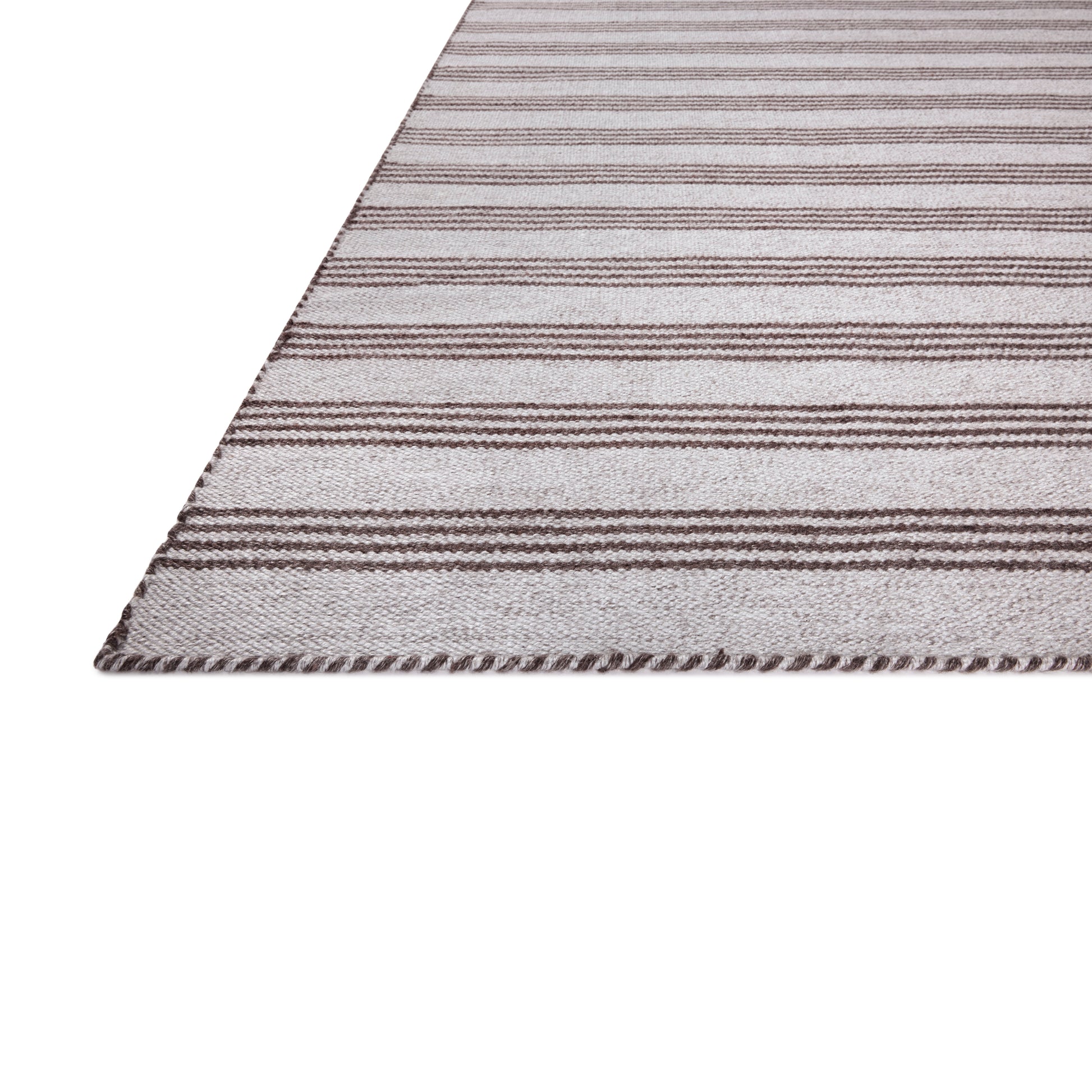 Charlie Silver Bark Rug close up of corner of rug