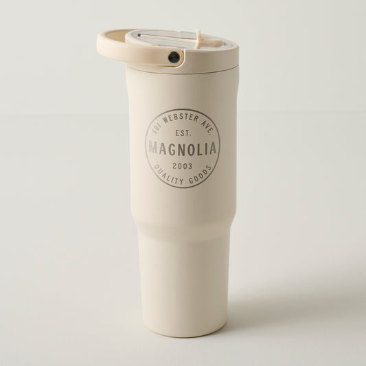 Magnolia Crest Cream 32oz Sport Tumbler