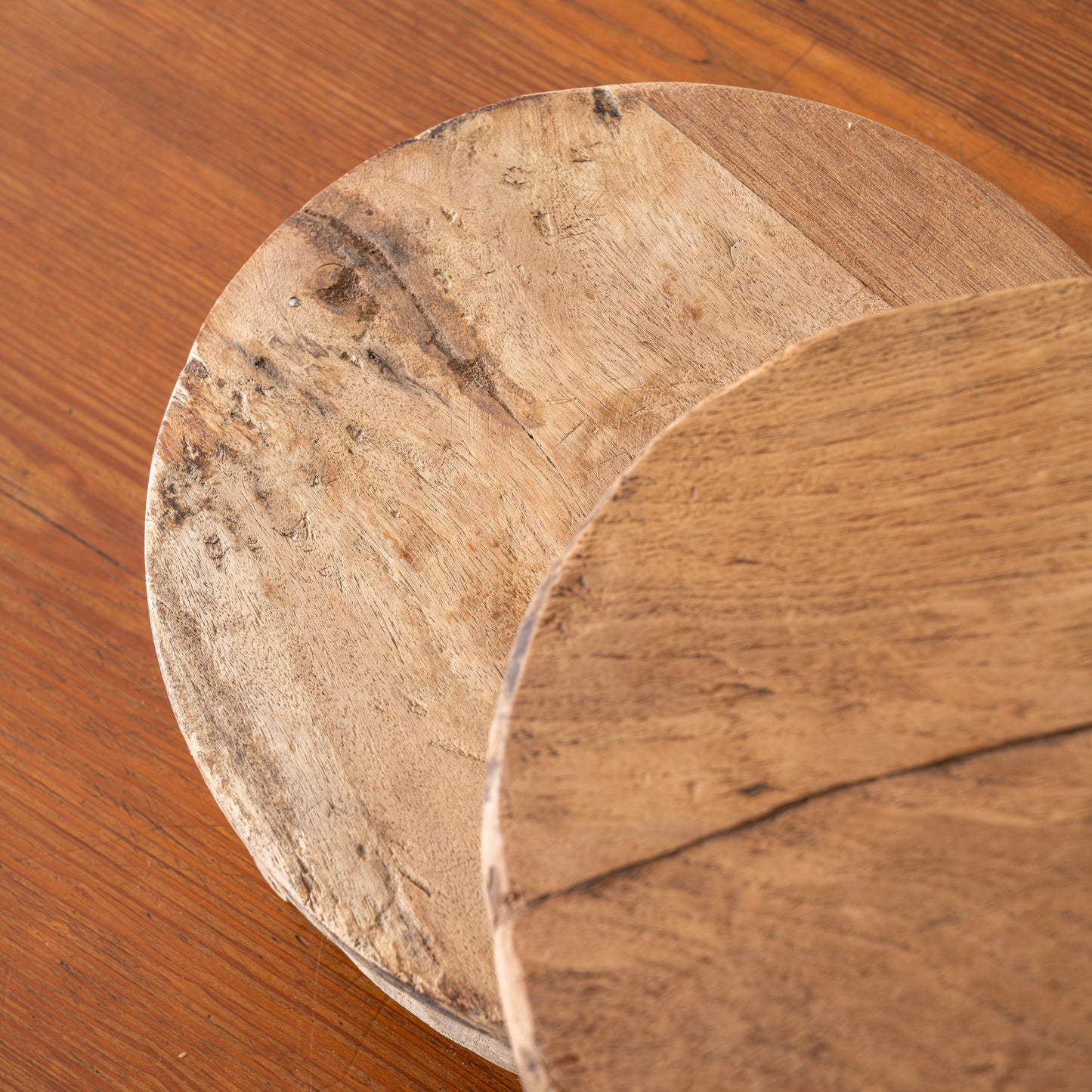 9" Found Wooden Riser from above