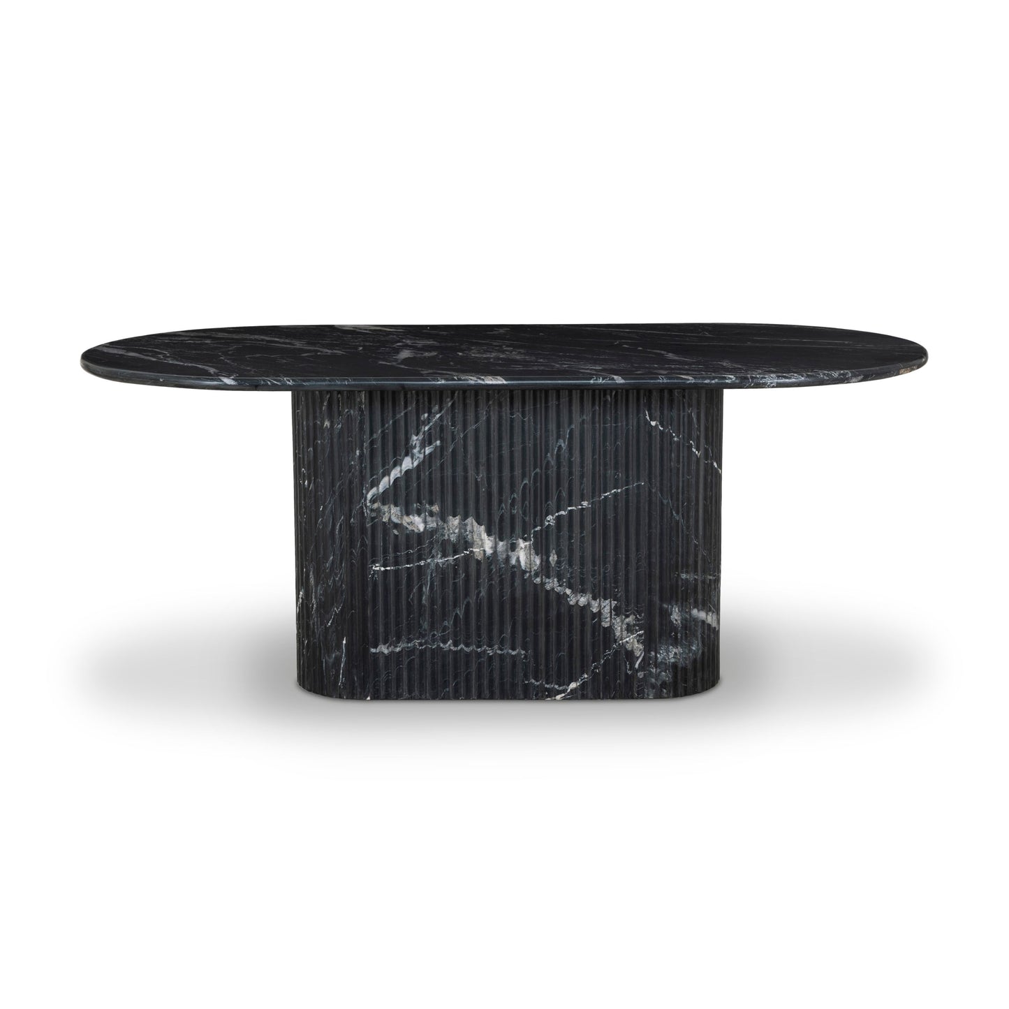 Deco Dining Table - Black Marble side view