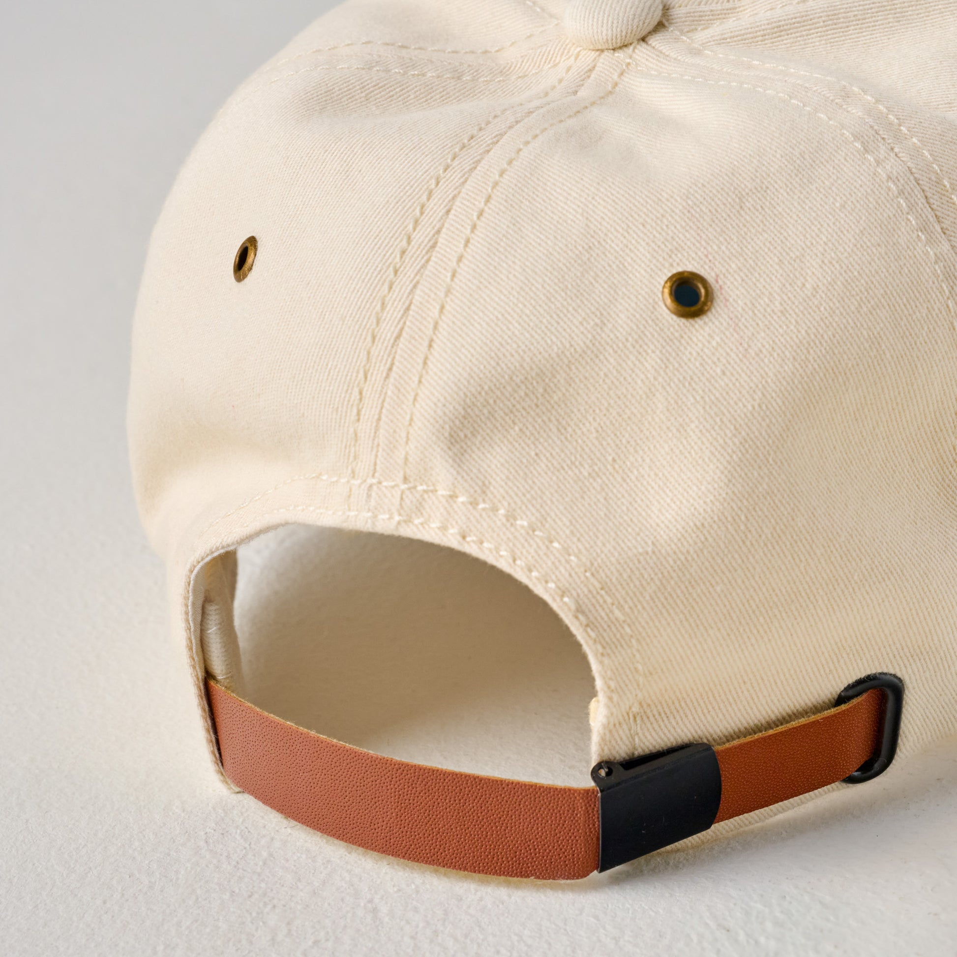 Magnolia Embroidered Script Cream Hat back