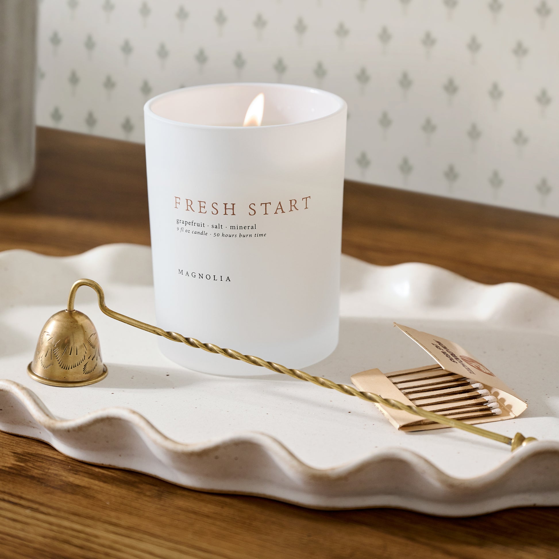 Vintage Inspired Candle Snuffer in a room