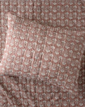 Flora Block Print Pillow Sham - Desert Clay