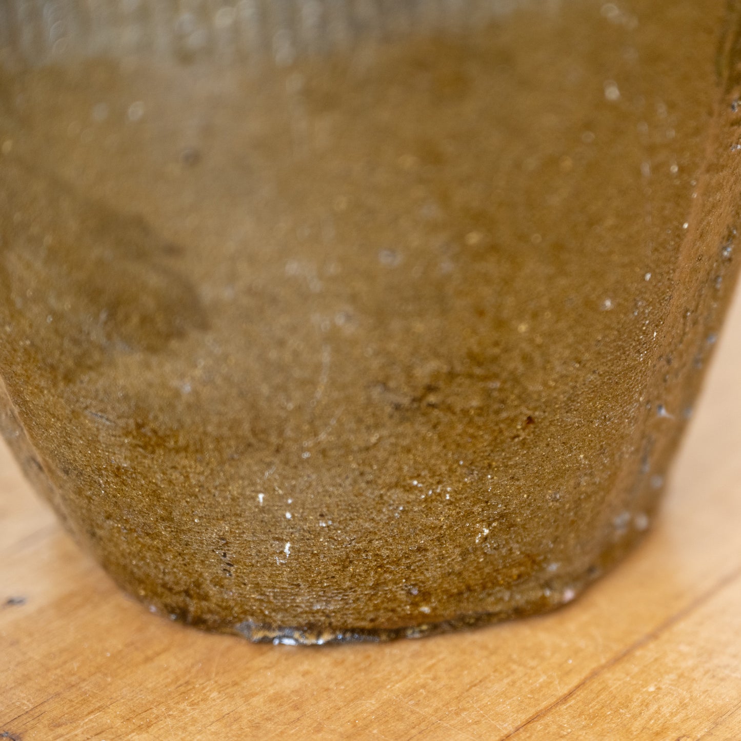 Galena Found Clay Jar close up of bottom of jar