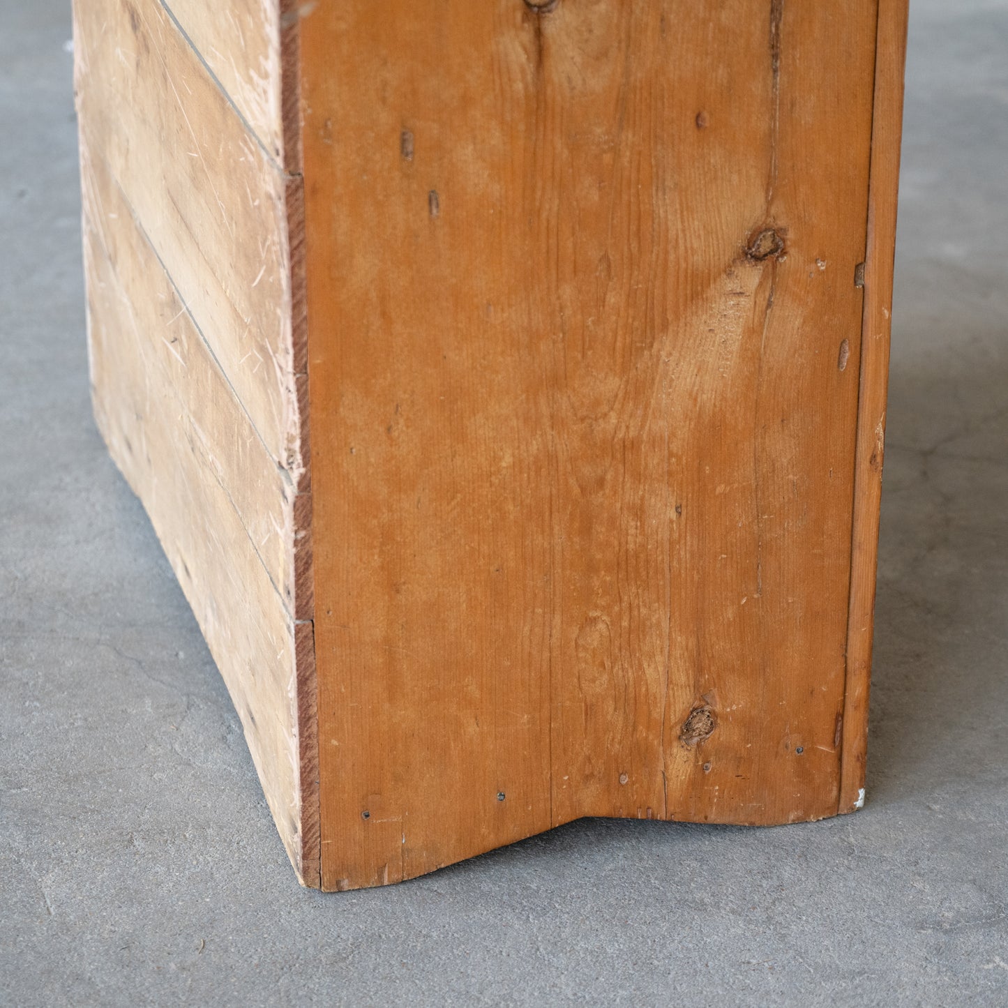 Early American Wooden Cupboard side view
