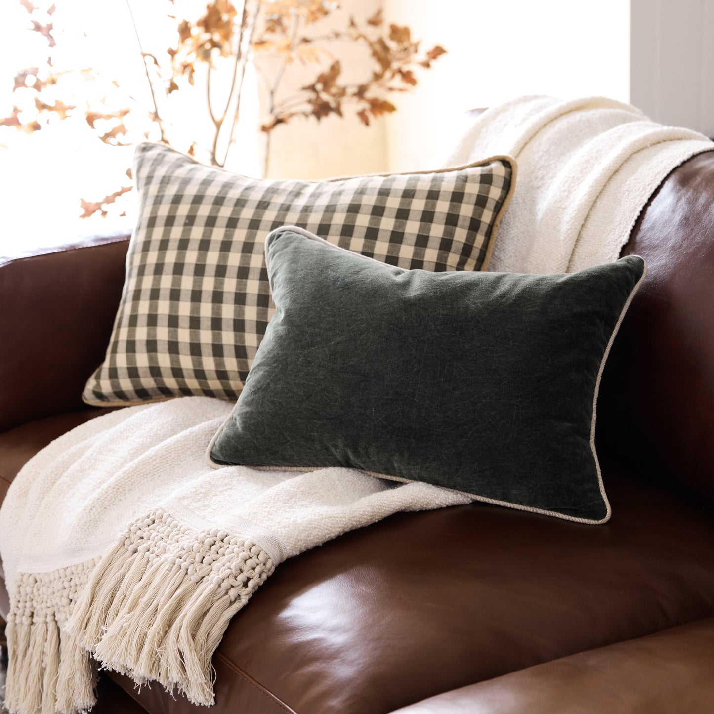 Heirloom Velvet Lumbar Pillow and Throw Bundle