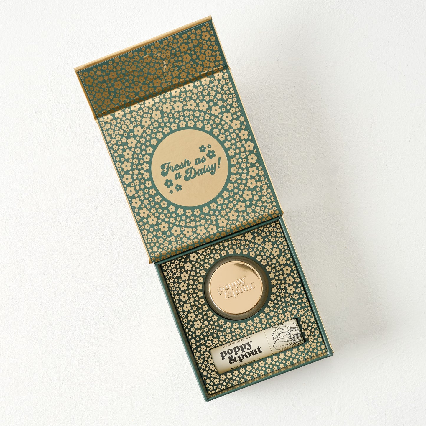 Poppy and Pout Lip Care Duo Set - Marshmallow Crème shown in box