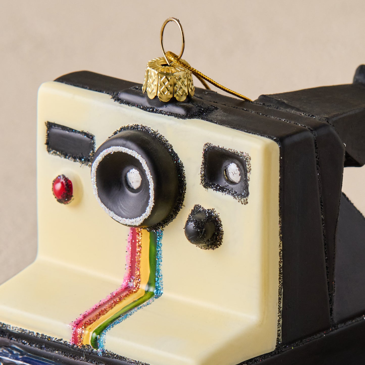 Nostalgic Camera Ornament up close