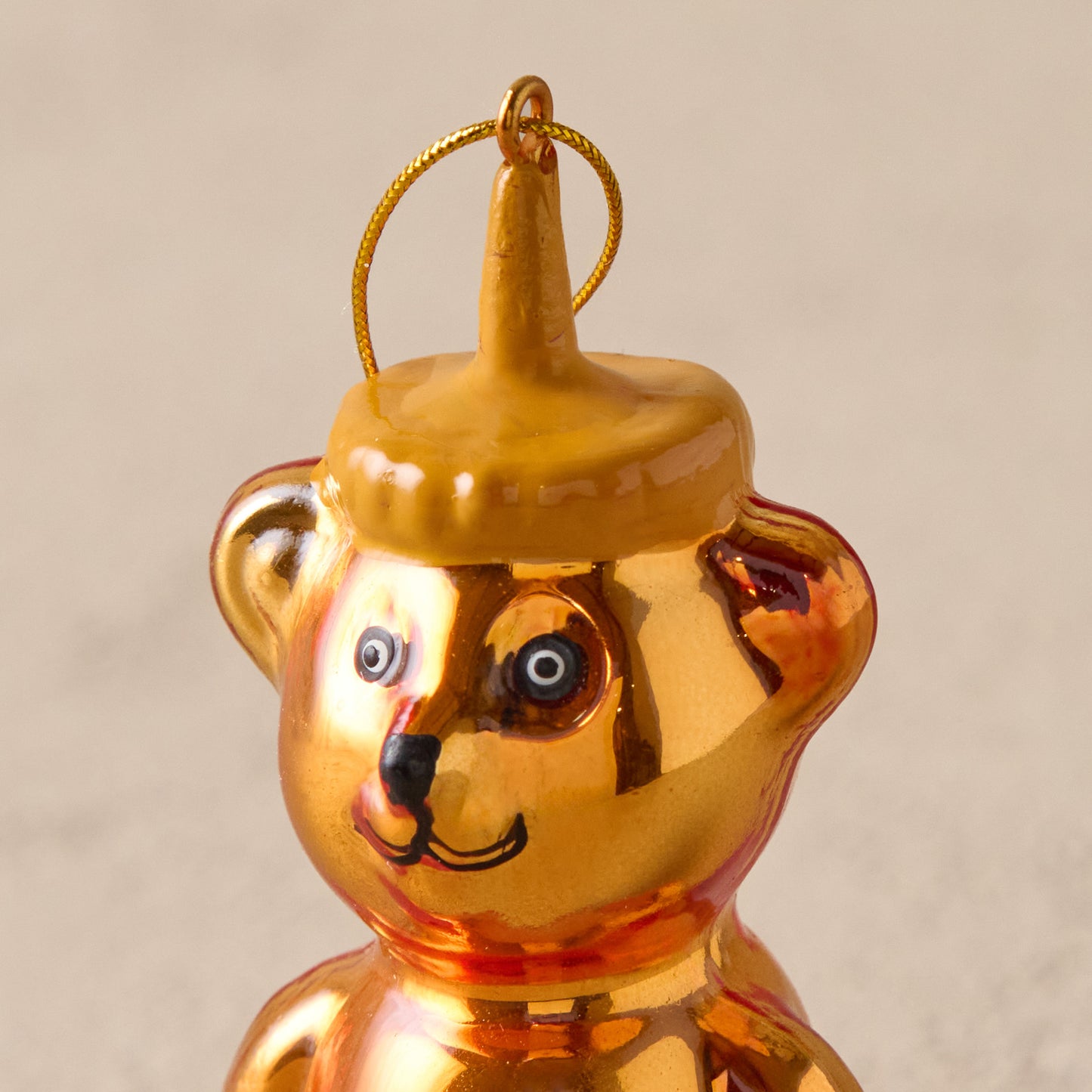 Honey Bear Ornament up close