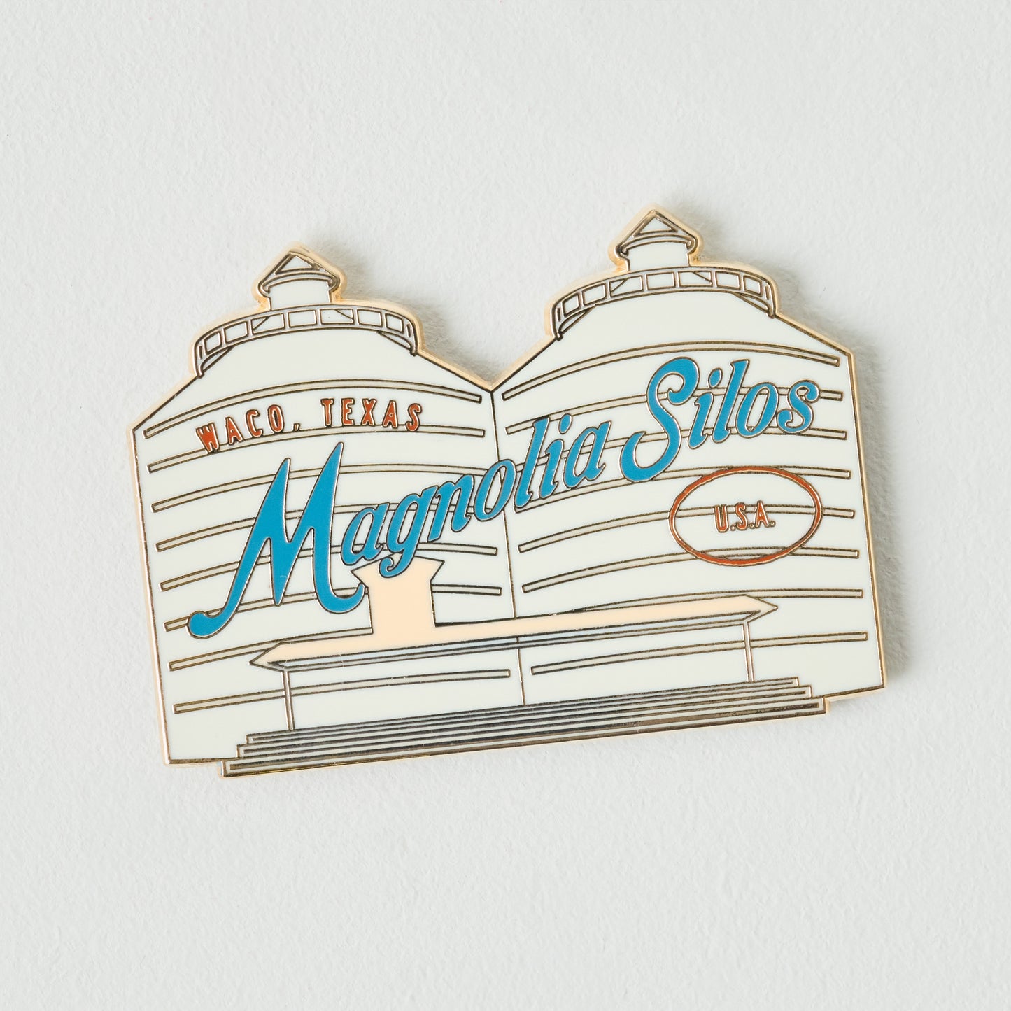 Magnolia Silos Colored Enamel Magnet