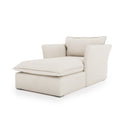 Sunday Chaise ivory linen