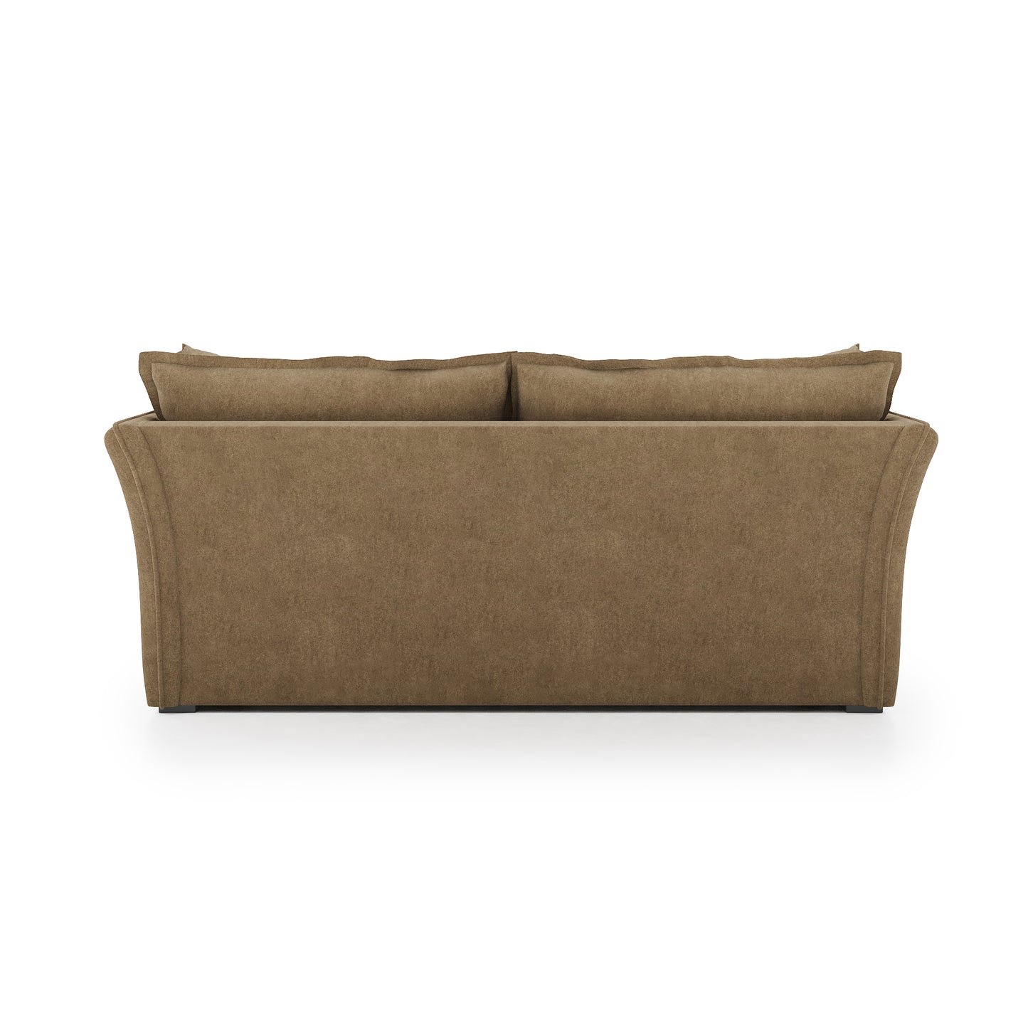 Sunday Sofa camel velvet back view