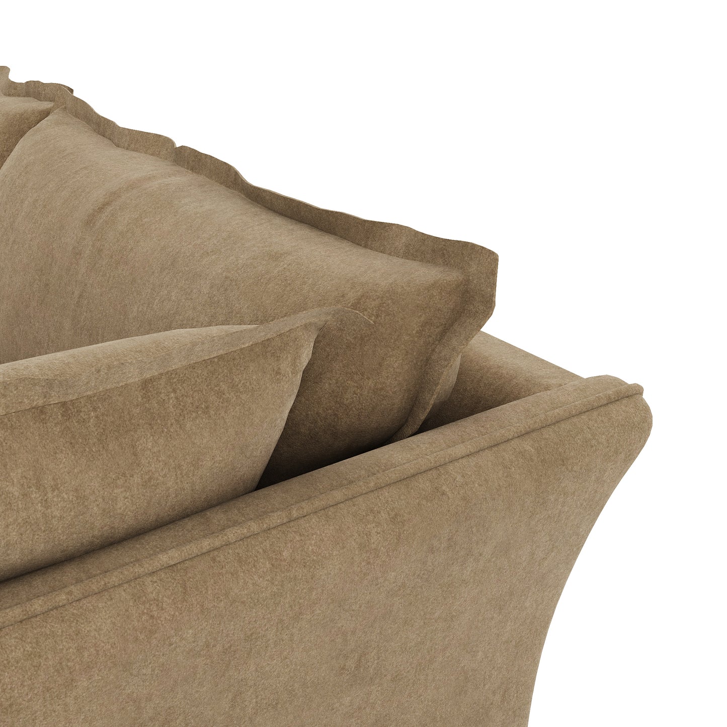 Sunday Sofa camel velvet close up