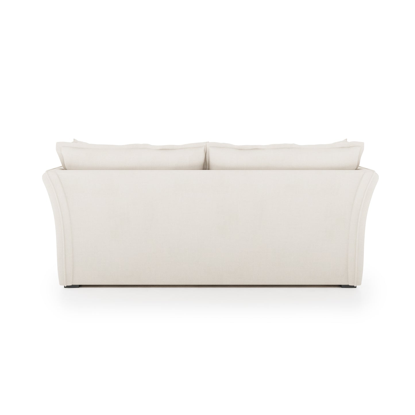 Sunday Sofa ivory linen back view