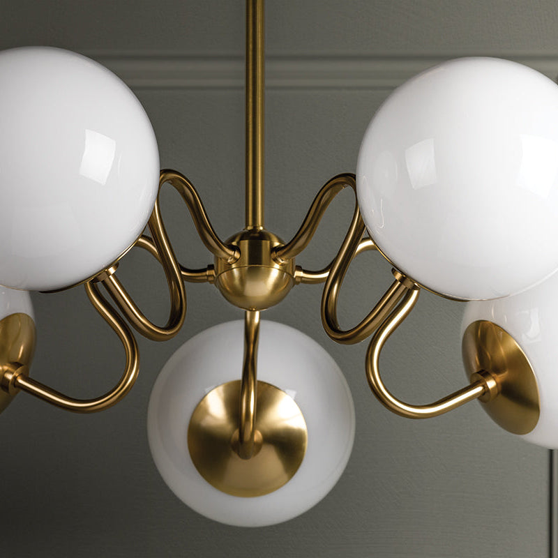 5 Light Tillie Chandelier up close