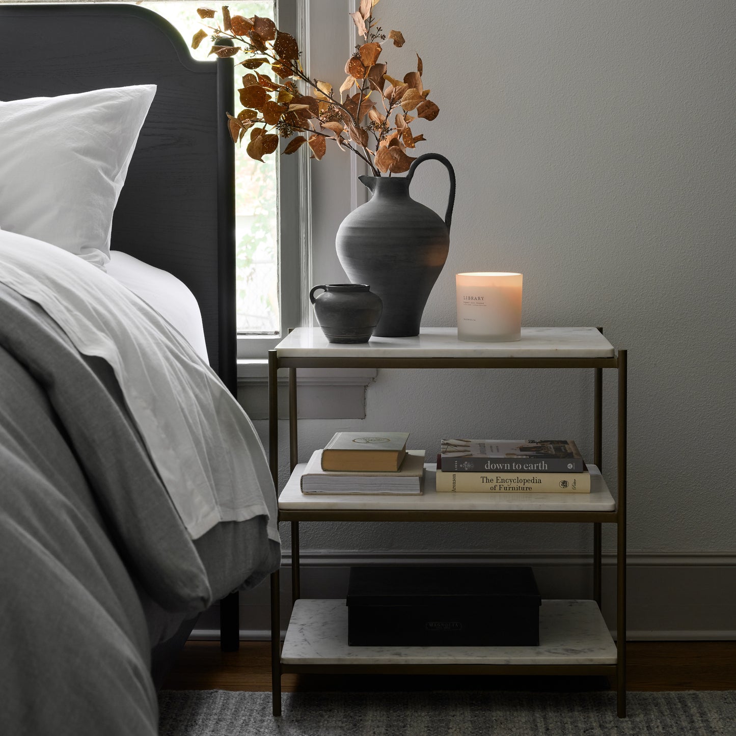Posy Nightstand in a room