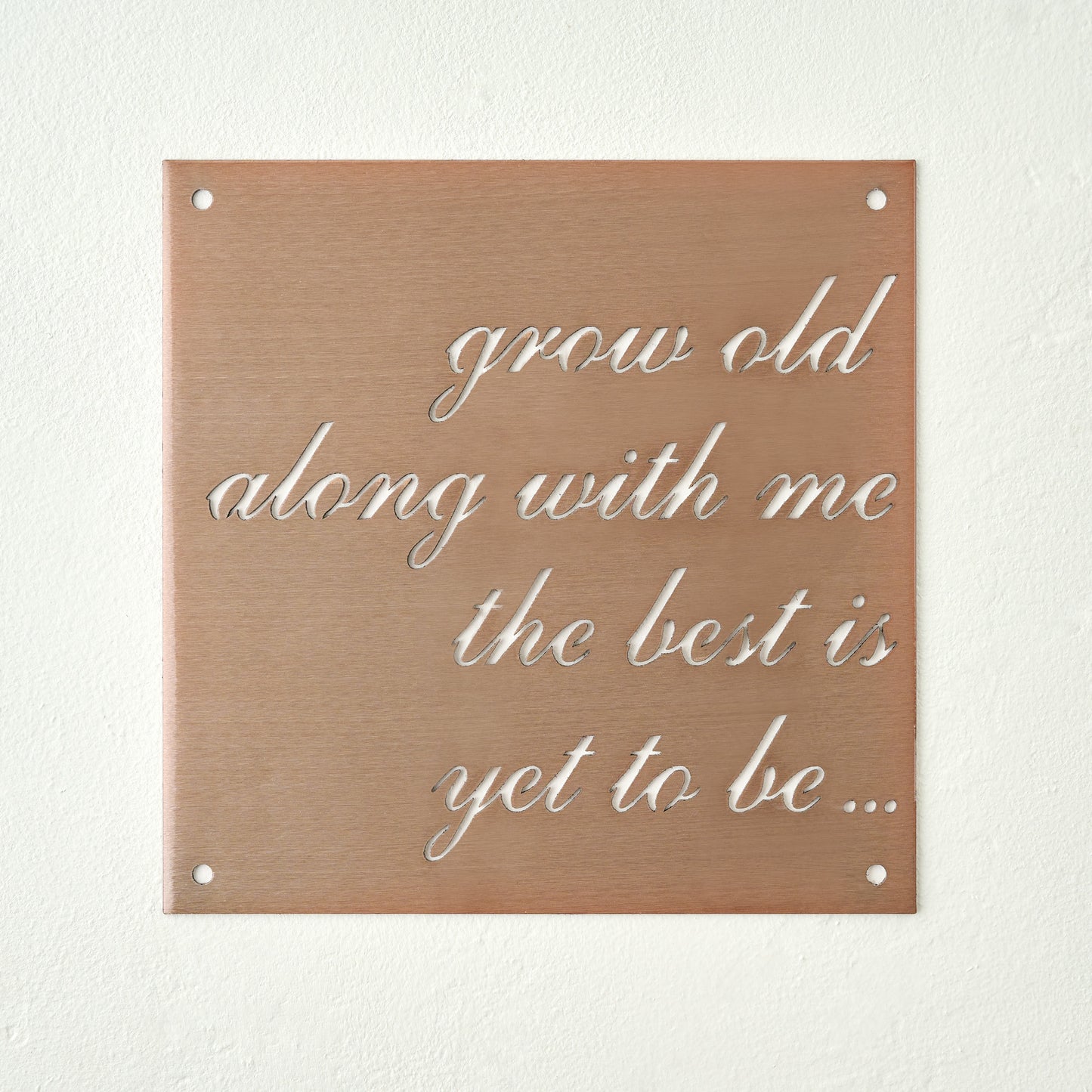 Grow Old Along With Me Sign