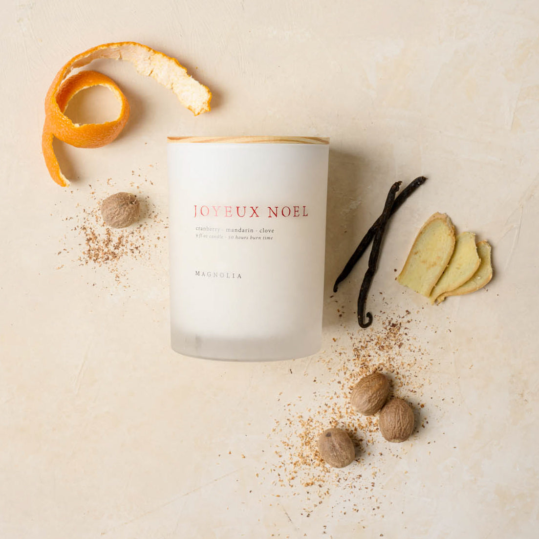 magnolia joyeux noel scent profile shows cranberry mandarin and clove