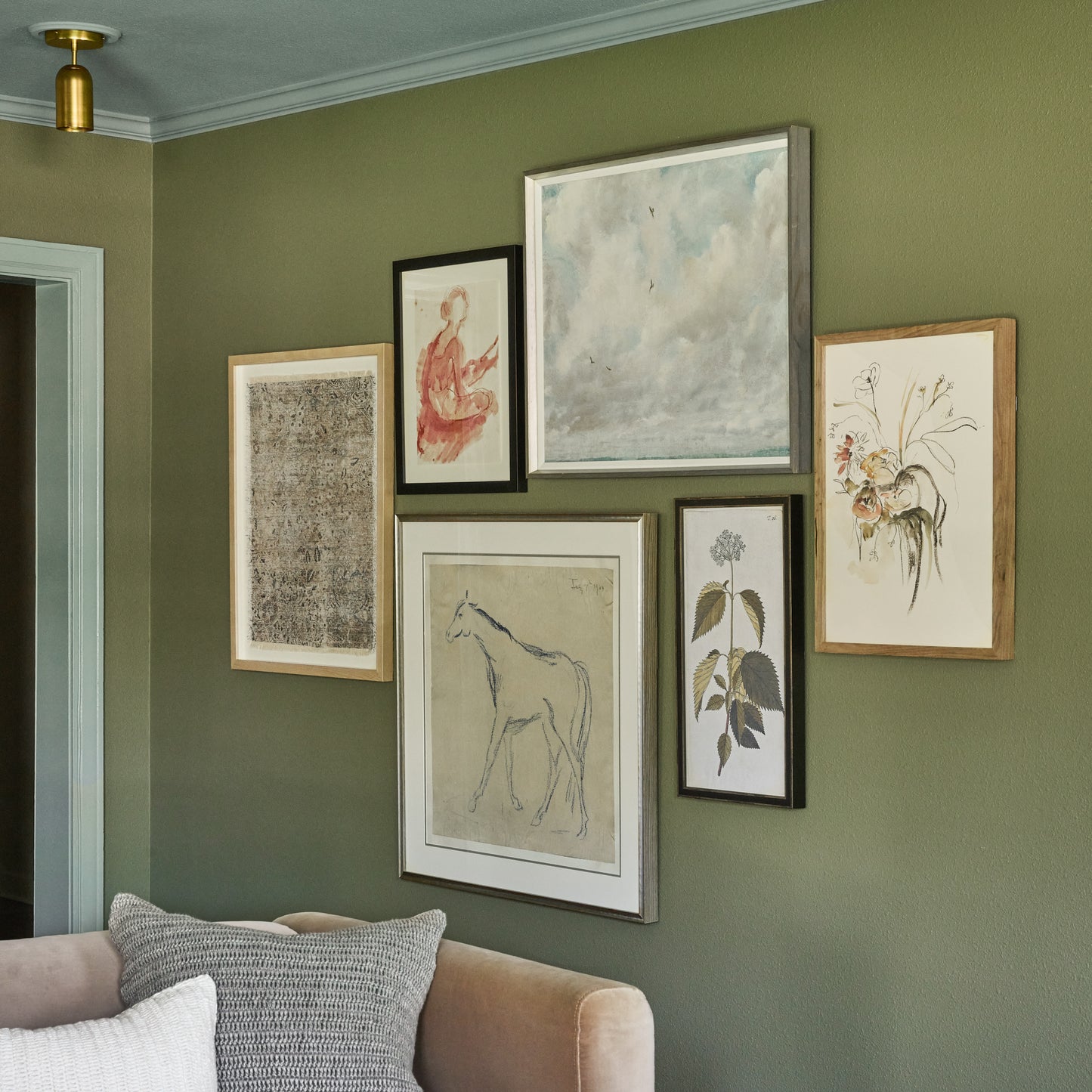 Framed wall art called Dancer on a gallery wall